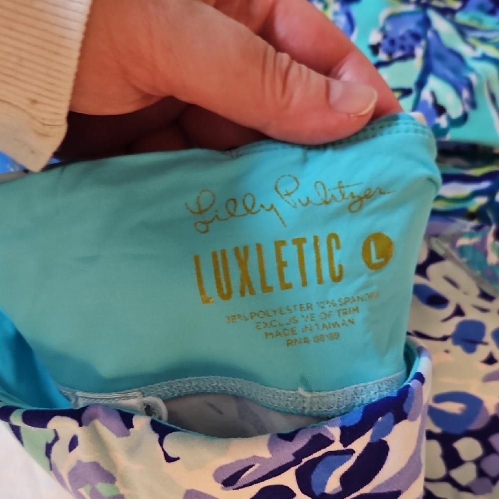 Lilly Pulitzer Lot Of Size L Luxletic Leggings - Picture 2 of 2